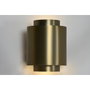 DKD Home Decor Lámpara Aplique Acero Patinado Dorado Mate