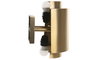 DKD Home Decor Lámpara Aplique Acero Patinado Dorado Mate