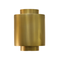 DKD Home Decor Lámpara Aplique Acero Patinado Dorado Mate