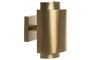 DKD Home Decor Lámpara Aplique Acero Patinado Dorado Mate