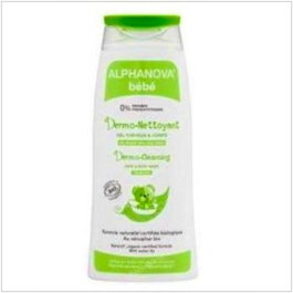 ALPHANOVA Gel Dermolimpiador Bebé 200ml Bio Cosmética Natural Orgánica Certificada ECOCERT Hipoalergénico Sin Jabón