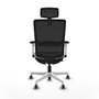 PIQUERAS Y CRESPO Silla de oficina Haches Gris/Negro con mecanismo Sincro/Traslack