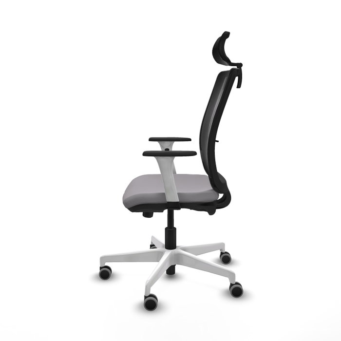 PIQUERAS Y CRESPO Silla de oficina Haches Gris/Negro con mecanismo Sincro/Traslack