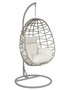 DKD Home Decor Sillón Colgante Gris Claro Crema 70 x 122 x 93 cm