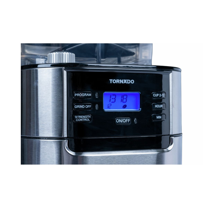 Tornado Cafetera de Goteo TCM1025A-GS en Acero y Negro