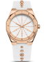 Daisy Dixon DD138WRG con correa de cuero blanca y caja rosa