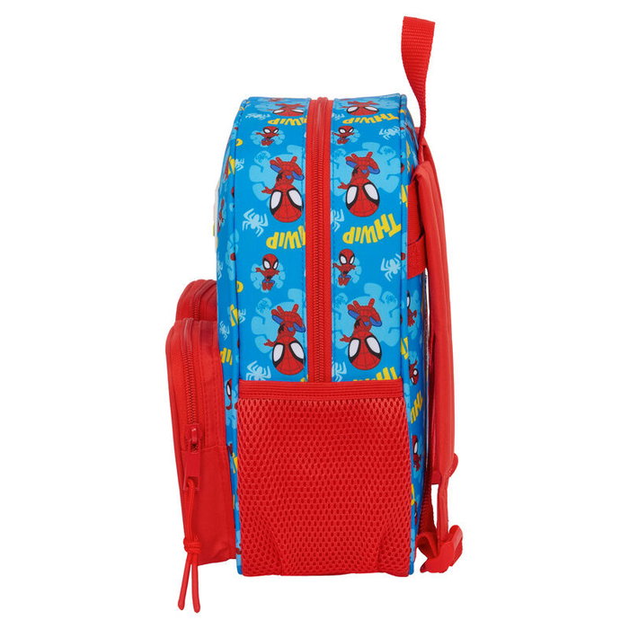SAFTA Mochila Spidey Marvel 27cm Adaptable a Carrito Portamochilas con Cremallera y Bolsillos Frontales SAFTA Mochila Spidey Marvel 27cm Adaptable a Carrito Portamochilas con Cremallera y Bolsillos Frontales