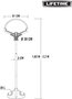 Lifetime Canasta Baloncesto Portátil Ajustable con Tablero de Altura 165-222 cm para Niños