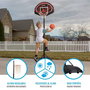 Lifetime Canasta Baloncesto Portátil Ajustable con Tablero de Altura 165-222 cm para Niños
