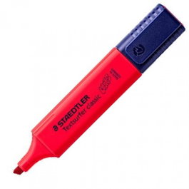 STAEDTLER Textsurfer Classic Marcadores Fluorescentes Rojo Intenso, Pack de 10