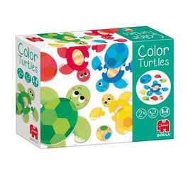 Diset Goula Color Turtles - Juego Educativo de Madera para Niños a Partir de 2 años con 4 Caparazones y 16 Piezas