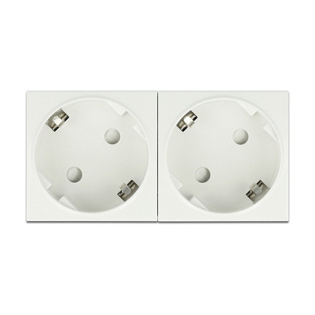 DeLOCK Tomacorriente Easy 45 disposición 45° 2 vías extensible Blanco