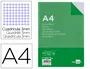 Liderpapel Recambio A4 100 Hojas 60gr Cuadro 3mm Con Margen 4 Taladros