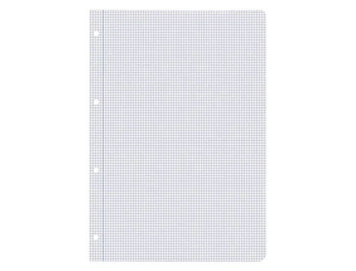 Liderpapel Recambio A4 100 Hojas 60gr Cuadro 3mm Con Margen 4 Taladros