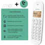 Logicom LOG3483071500094 Teléfono Fijo Inalámbrico DECT ILOA 150 SOLO Blanco Sin Contestador Automático