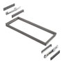 Emuca Bastidor con guías de cierre suave y extracción total para accesorios de armario Quartz, 937-963mm, Aluminio y Plástico, Titanio
