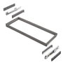 Emuca Bastidor con guías de cierre suave y extracción total para accesorios de armario Quartz, 937-963mm, Aluminio y Plástico, Titanio