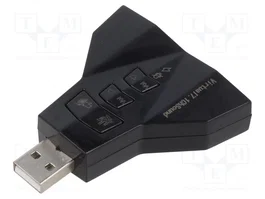 SAVIO Tarjeta de Sonido Externa Estéreo 7.1 USB 2.0 AK-08
