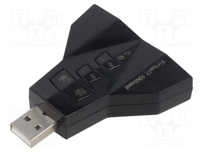 SAVIO Tarjeta de Sonido Externa Estéreo 7.1 USB 2.0 AK-08 SAVIO Tarjeta de Sonido Externa Estéreo 7.1 USB 2.0 AK-08