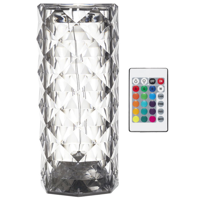 Home Deco Factory Lámpara LED Efecto Cristal Poliestireno