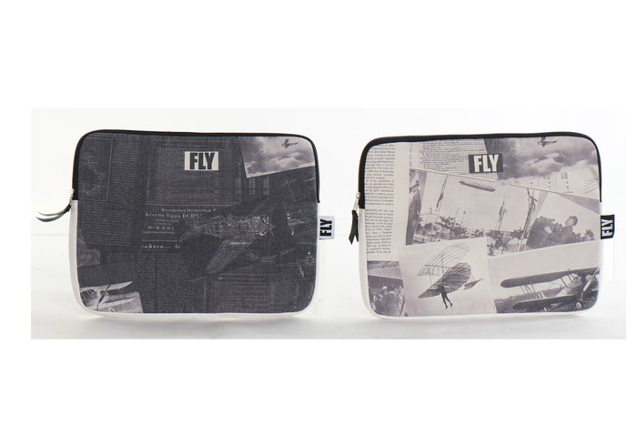 DKD Home Decor Funda para iPad Colección Aviación Lienzo y Poliéster DKD Home Decor Funda para iPad Colección Aviación Lienzo y Poliéster
