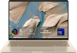 ASUS Zenbook 14 OLED UX3480AA-SU536W, Intel Core Ultra 7, 24GB RAM, 512GB SSD, Beige Zabriskie