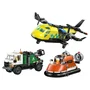 Lego City 60505 - Avion Modular de Rescate 3 en 1, Camion de Asistencia y Aerodeslizador - Juguete de Construccion para Niños de 7 Años