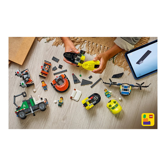 LEGO City Remix: Avión, Camión Técnico y Aerodeslizador 60505