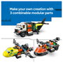 LEGO City Remix: Avión, Camión Técnico y Aerodeslizador 60505