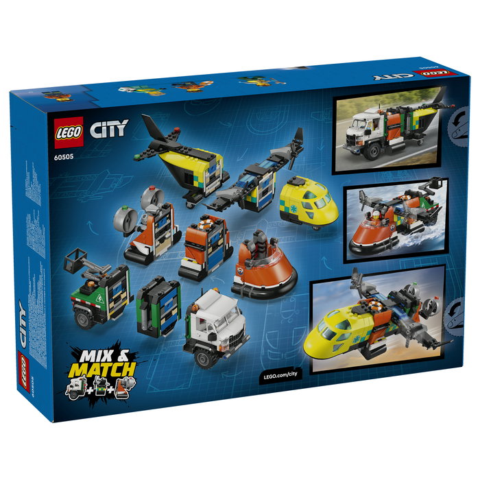 LEGO City Remix: Avión, Camión Técnico y Aerodeslizador 60505