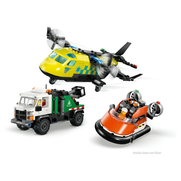 LEGO City Remix: Avión, Camión Técnico y Aerodeslizador 60505