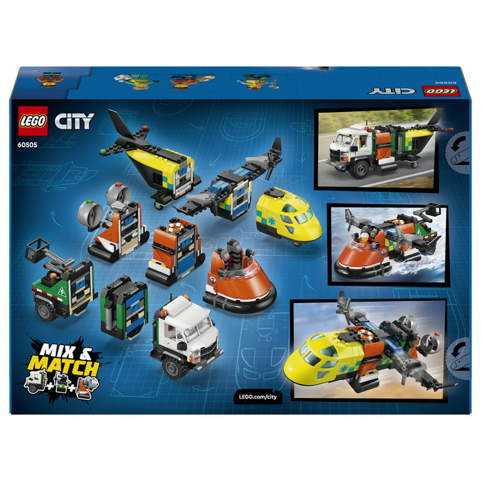 LEGO City Remix: Avión, Camión Técnico y Aerodeslizador 60505