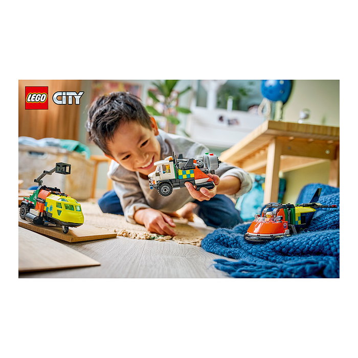 LEGO City Remix: Avión, Camión Técnico y Aerodeslizador 60505