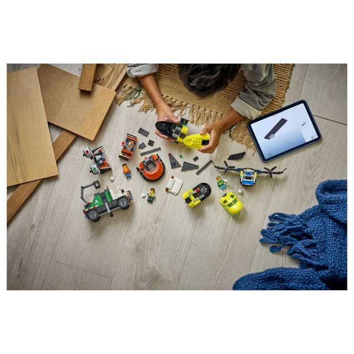 LEGO City Remix: Avión, Camión Técnico y Aerodeslizador 60505
