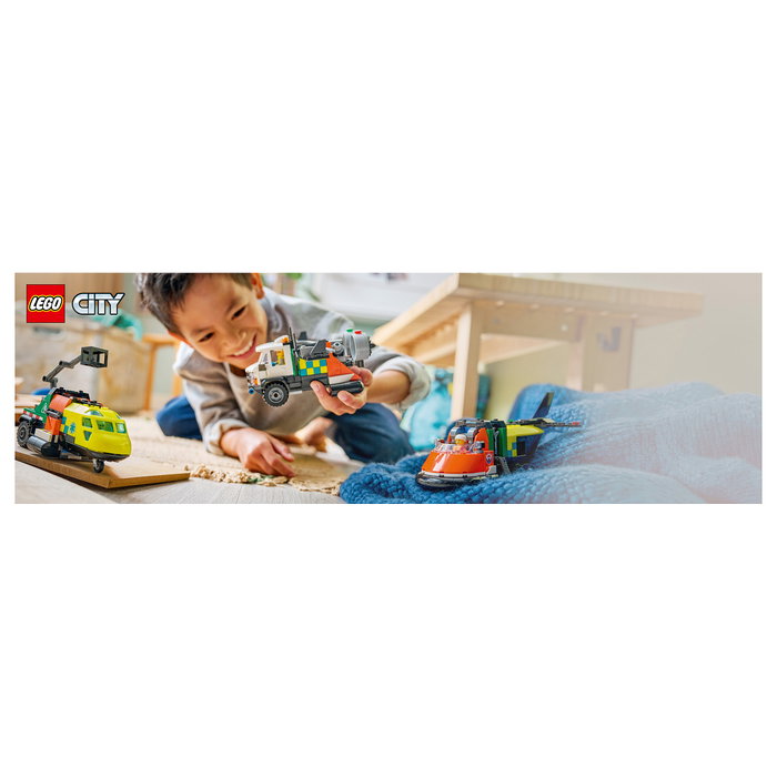 LEGO City Remix: Avión, Camión Técnico y Aerodeslizador 60505