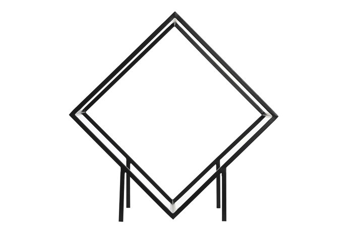 DKD Home Decor Leñera de Acero Negro 57x30x58 cm