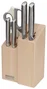 Joseph Joseph Elevate Fusion Set de Cuchillos y Tijeras de 5 piezas con Madera de Haya Negra