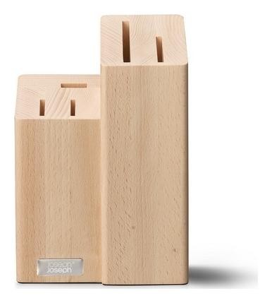 Joseph Joseph Elevate Fusion Set de Cuchillos y Tijeras de 5 piezas con Madera de Haya Negra