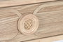 DKD Home Decor Mesita de Noche Romántico Natural 35 x 65 x 48 cm