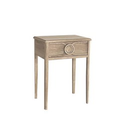 DKD Home Decor Mesita de Noche Romántico Natural 35 x 65 x 48 cm