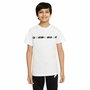 Camiseta de Manga Corta Infantil Nike B-Repeat Blanco