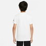 Camiseta de Manga Corta Infantil Nike B-Repeat Blanco