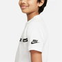 Camiseta de Manga Corta Infantil Nike B-Repeat Blanco