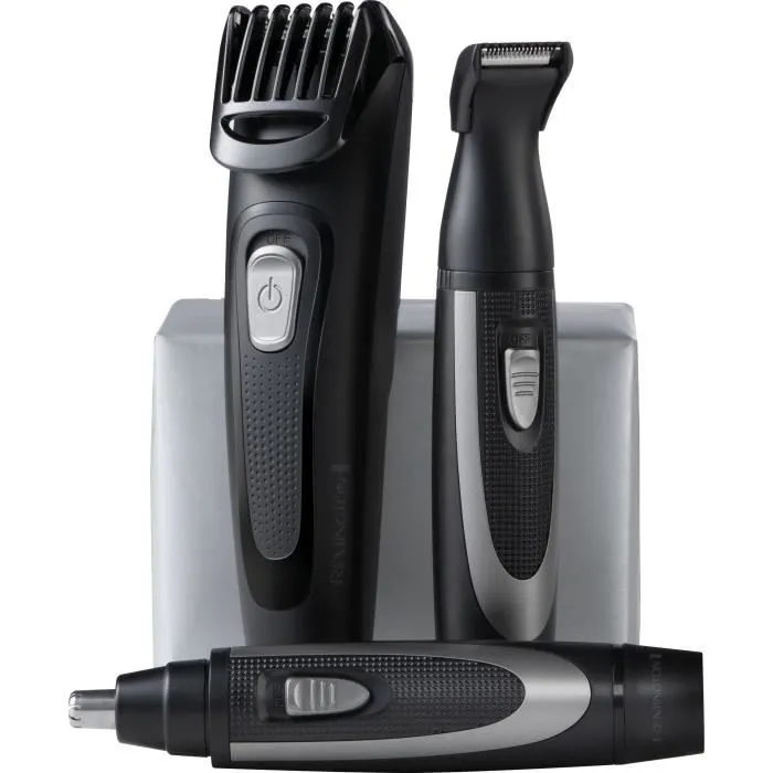 Remington REM5038061164589 Kit para Barba con Recortadora Autoajustable, Peine Ajustable, Autonomía 45 min y Carga USB Remington REM5038061164589 Kit para Barba con Recortadora Autoajustable, Peine Ajustable, Autonomía 45 min y Carga USB
