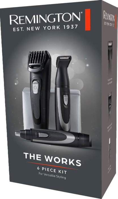 Remington Kit para barba The Works con recortadora y perfilador