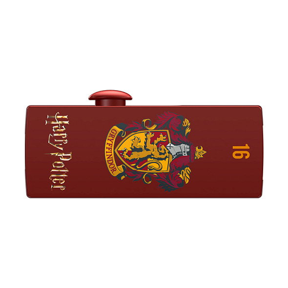 EMTEC STICK M730 USB 2.0 de 16 GB, Tipo A, Diseño Deslizable Rojo Harry Potter Gryffindor, Lectura 15 MB/s
