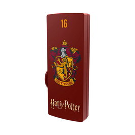 EMTEC STICK M730 USB 2.0 de 16 GB, Tipo A, Diseño Deslizable Rojo Harry Potter Gryffindor, Lectura 15 MB/s