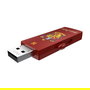 EMTEC STICK M730 USB 2.0 de 16 GB, Tipo A, Diseño Deslizable Rojo Harry Potter Gryffindor, Lectura 15 MB/s