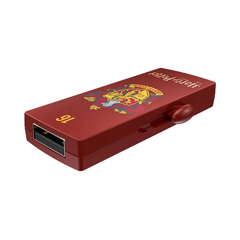 EMTEC STICK M730 USB 2.0 de 16 GB, Tipo A, Diseño Deslizable Rojo Harry Potter Gryffindor, Lectura 15 MB/s