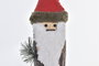 DKD Home Decor Figura de Navidad Alpina de Abedul Natural Rojo 9 x 35 x 12 cm